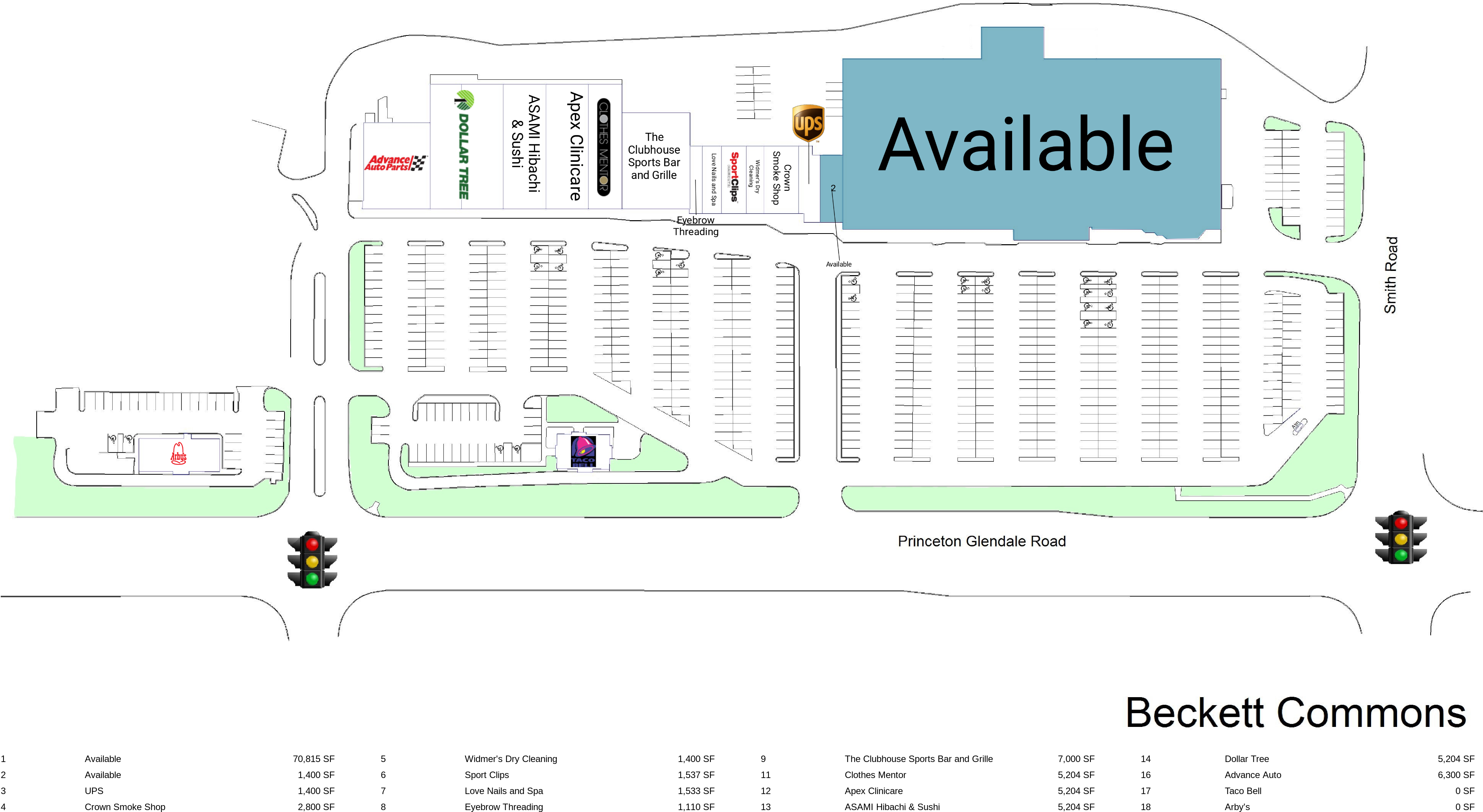 West Chester Oh Beckett Commons Retail Space For Lease Mid